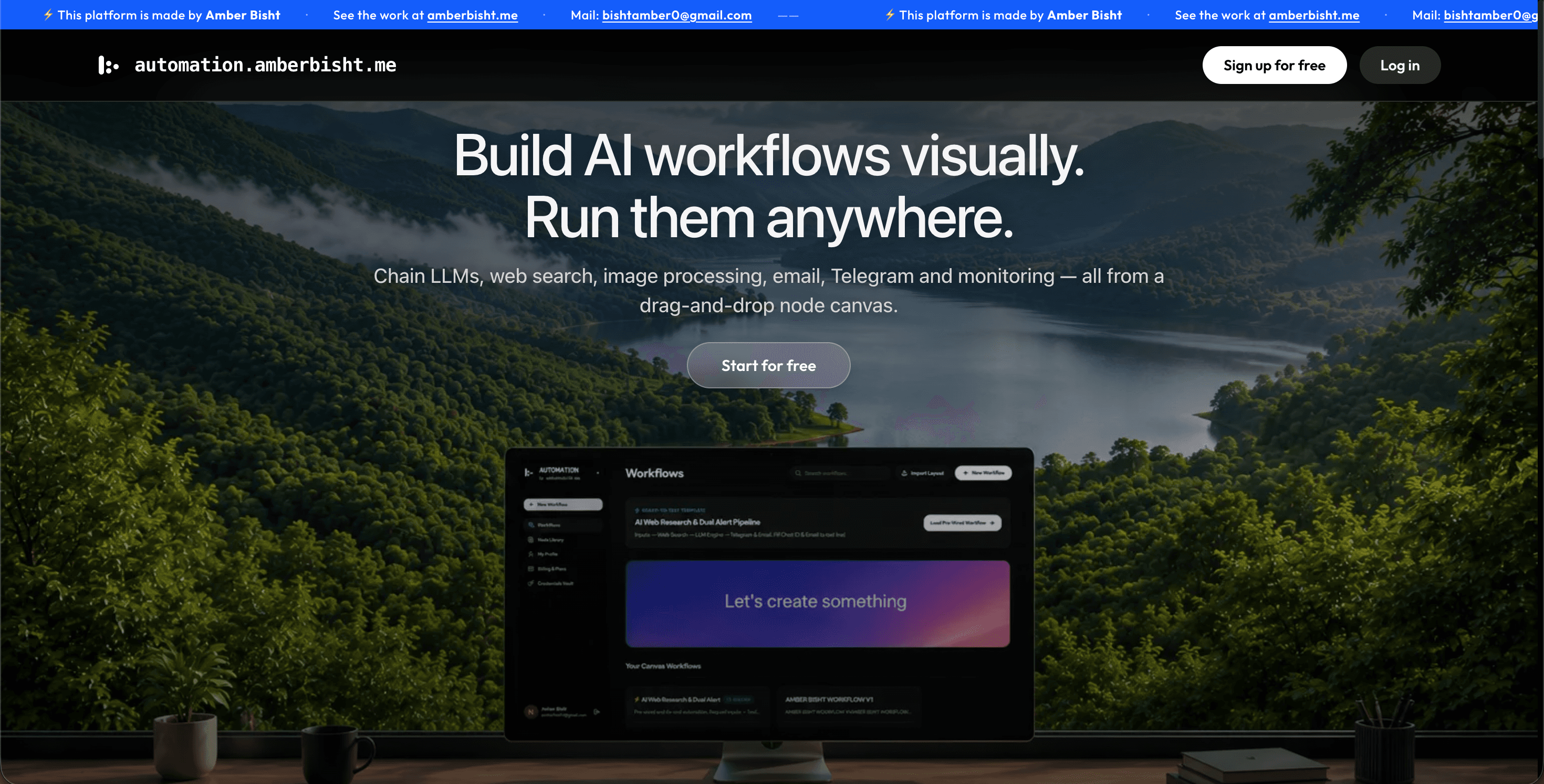 Automation – Visual Workflow Node Editor